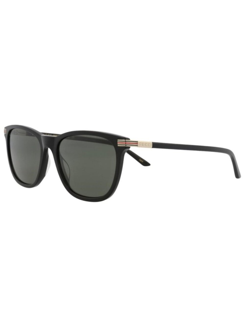 New Gucci Mens Square/Rectangle Black Black Grey Fashion Designer Sunglasses